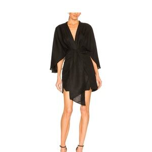 Elegant Black Wrap Dress